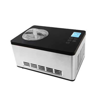 Easy Operate Automatic Ice Cream Maker 2 Quart Capacity, Built-In Stainless Compressor, No Pre-Freezing, Digital LCD Display