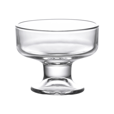 Ice Cream Bowl Dessert Salad Ice Cream Disposable Clear Glass Glass Cups / Custom Round Disposable Glasses