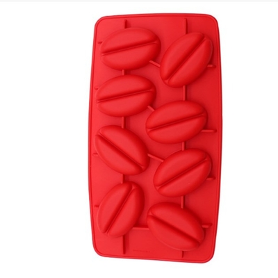 New Design Sustainable Coffee Bean Silicone Ice Tray Ice Cream Mold