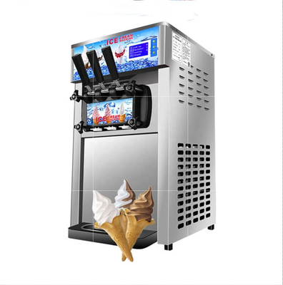 Snack factory LED display home ice cream maker machine making ice cream tabletop soft ice cream machine for sale