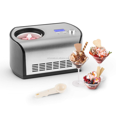 Household and Chocolate Snowberry Ice Cream Machine Ice Cream Maker in 30-40 Minutes 1.2 Liters No Pre-Refrigeration Required Includes Recipe Ideas