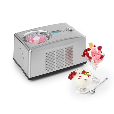 Hotel 1.6 Quart Ice Cream Maker Stainless Steel Automatic Frozen Yogurt Machine Mixing Arm Treats On Go Ice Cream